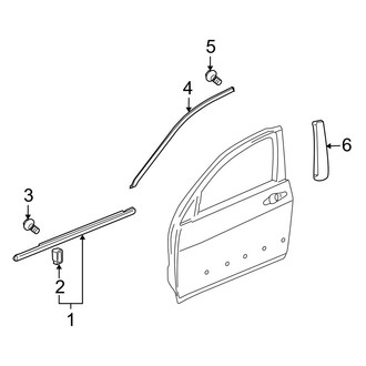 Acura OE - Front Door - Exterior Trim