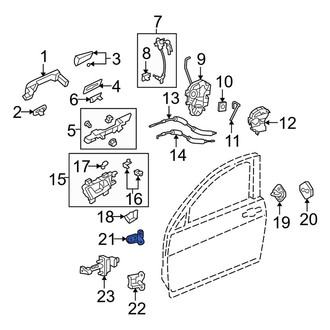 Acura OE - Front Right Upper Door Hinge
