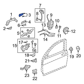 Acura OE - Front Right Outer Exterior Door Handle Cover