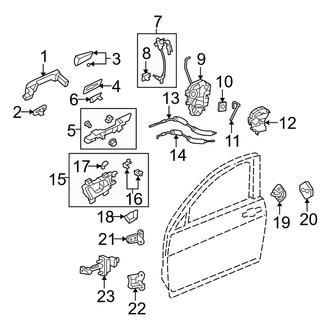 Acura OE - Front Door - Lock & Hardware