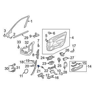 Acura OE - Door Trim Molding Grommet