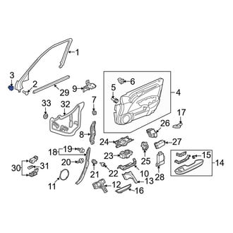 Acura OE - Radiator Support Access Cover Clip