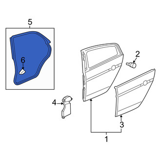 Acura OE - Rear Left Door Seal