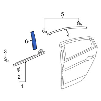 Acura OE - Rear Left Door Applique