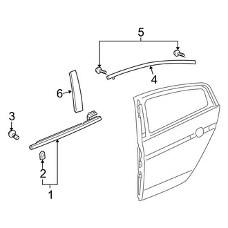 Acura OE - Rear Door - Exterior Trim