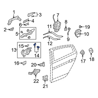 Acura OE - Rear Door Handle Link