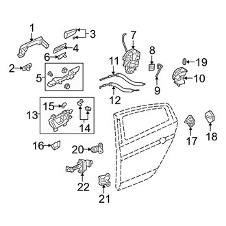 Acura OE - Rear Door - Lock & Hardware