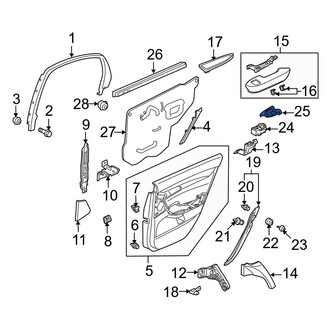 Acura OE - Front Left Door Window Switch