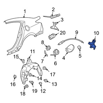 Acura OE - Rear Fuel Filler Door Lock Actuator