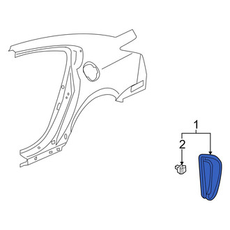 Acura OE - Rear Right Body C-Pillar Molding