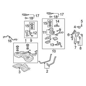 Acura OE - Fuel System Components (3.7L)