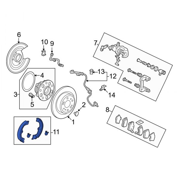 Parking Brake Shoe