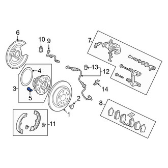 Acura OE - Rear Wheel Lug Stud