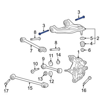 Acura OE - Rear Upper Suspension Control Arm Bolt