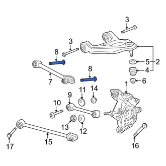 Acura OE - Front Lower Rearward Suspension Control Arm Bolt