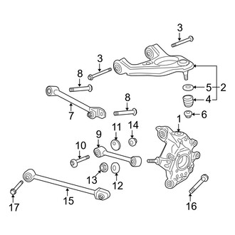 Acura OE - Rear Suspension - Suspension Components (FWD)