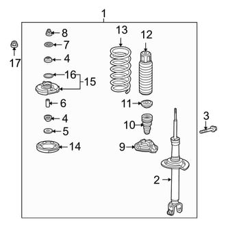 Acura OE - Rear Suspension - Struts & Components (FWD)