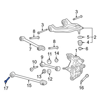 Acura OE - Inner Suspension Trailing Arm Bolt
