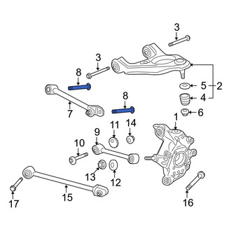 Acura OE - Front Lower Rearward Suspension Control Arm Bolt