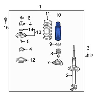 Acura OE - Rear Suspension Strut Bellows