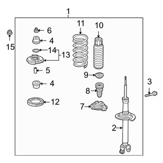 Acura OE - Rear Suspension - Struts & Components (AWD)