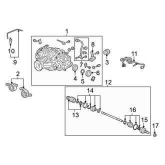Acura OE - Rear Suspension - Axle & Differential