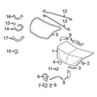 Acura OE - Trunk Lid - Lid & Components
