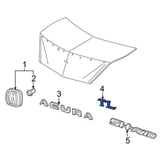 Acura OE - Rear Deck Lid Emblem