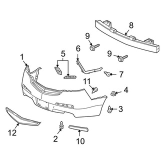 Acura OE - Rear Bumper - Bumper & Components