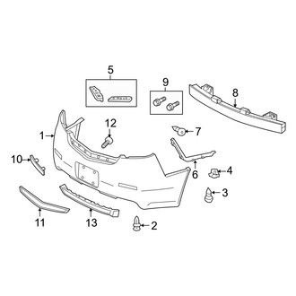 Acura OE - Rear Bumper - Bumper & Components