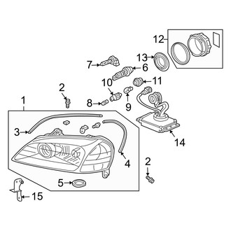 Acura OE - Front Lamps - Headlamp Components