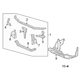Acura OE - Radiator Support Splash Shield Clip