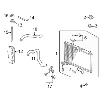 Acura OE - Cooling - Radiator & Components