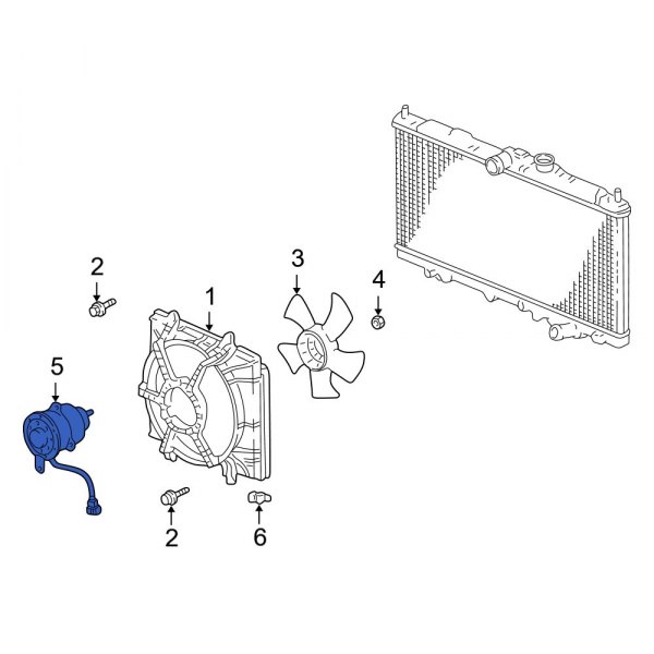 Engine Cooling Fan Motor