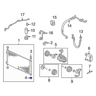 Acura OE - Lower A/C Condenser Bracket Insulator