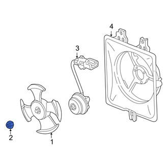 Acura OE - A/C Condenser Fan Blade Nut