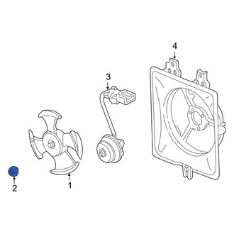 Acura OE - A/C Condenser Fan Blade Nut