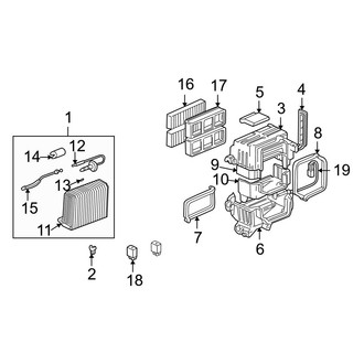 Acura OE - Air Conditioner & Heater - Evaporator Components