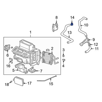 Acura OE - HVAC Heater Hose Clamp