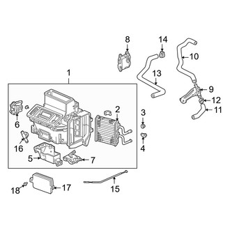 Acura OE - Air Conditioner & Heater - Heater Components
