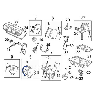 Acura OE - Engine Timing Cover Gasket