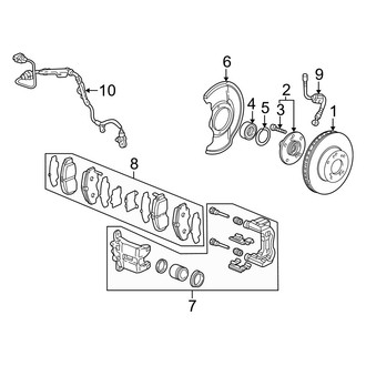 Acura OE - Front Suspension - Brake Components