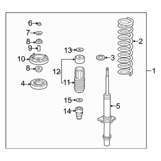Acura OE - Front Suspension - Struts & Components (Base)