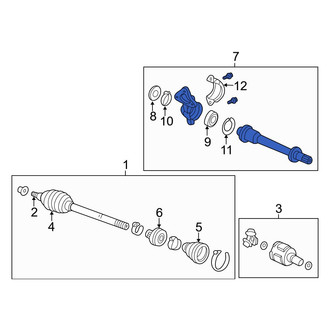 Acura OE - Front CV Intermediate Shaft