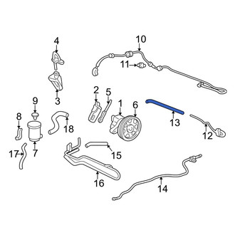 Acura OE - Power Steering Return Hose
