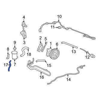 Acura OE - Power Steering Reservoir Hose
