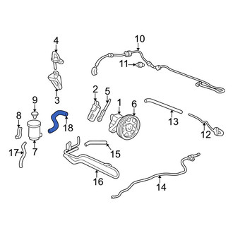 Acura OE - Power Steering Return Hose