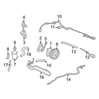 Acura OE - Steering Gear & Linkage - Pump & Hoses