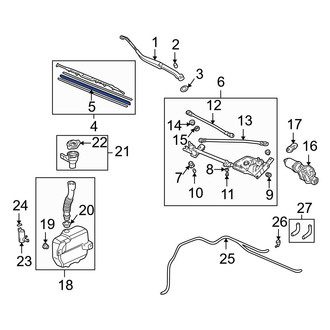 Acura OE - Left Wiper Blade Refill