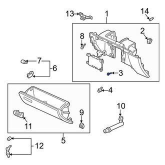 Acura OE - Glove Box Screw
